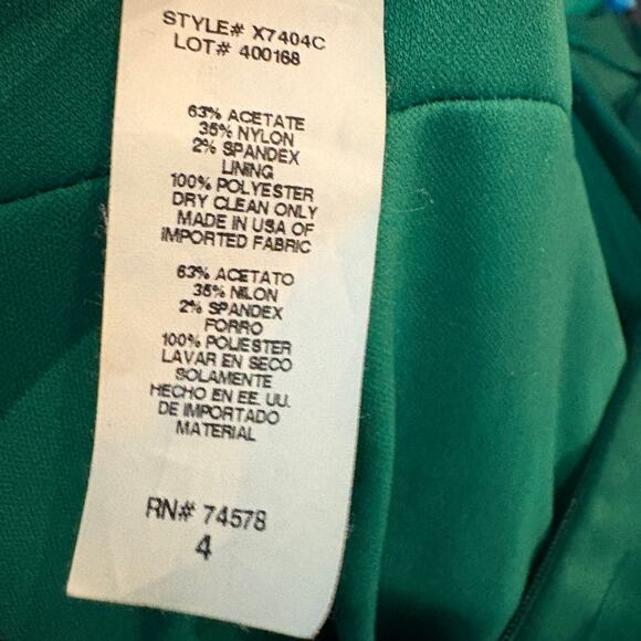 Cache Y2K Style Kelly Green Bodycon Dress Wiggle Jewel Event Formal Prom - 4 - Picture 7 of 8